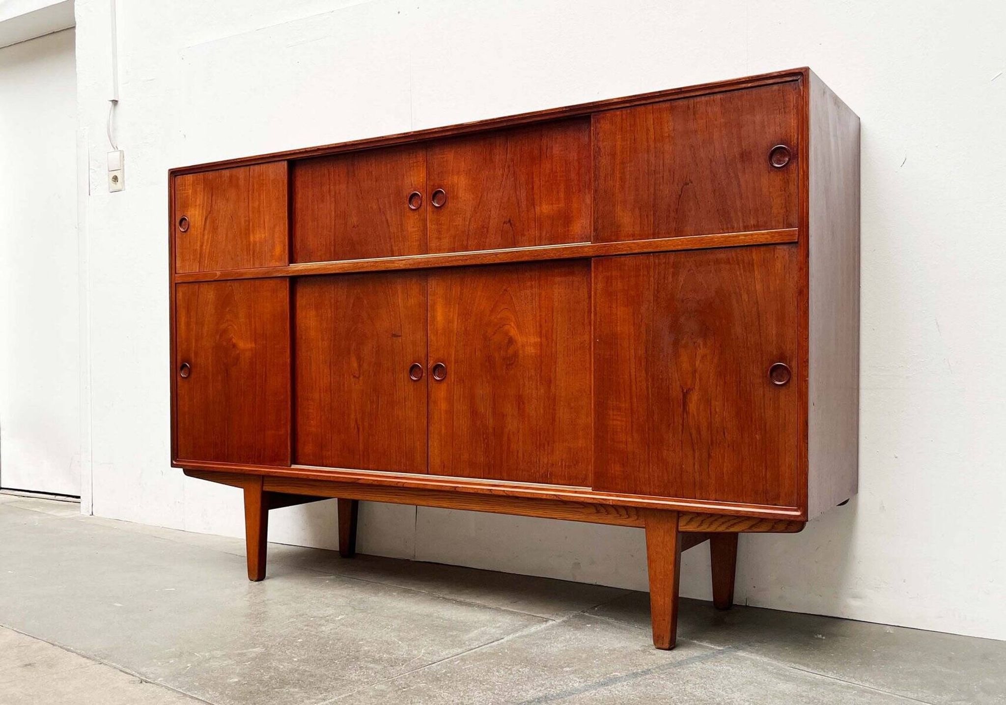 Modern Danish mid-century enfilade, teak, 1960s