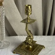Bronze fish candlestick
