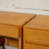 Maison Regain: modular office set. Pine. France, circa 1975