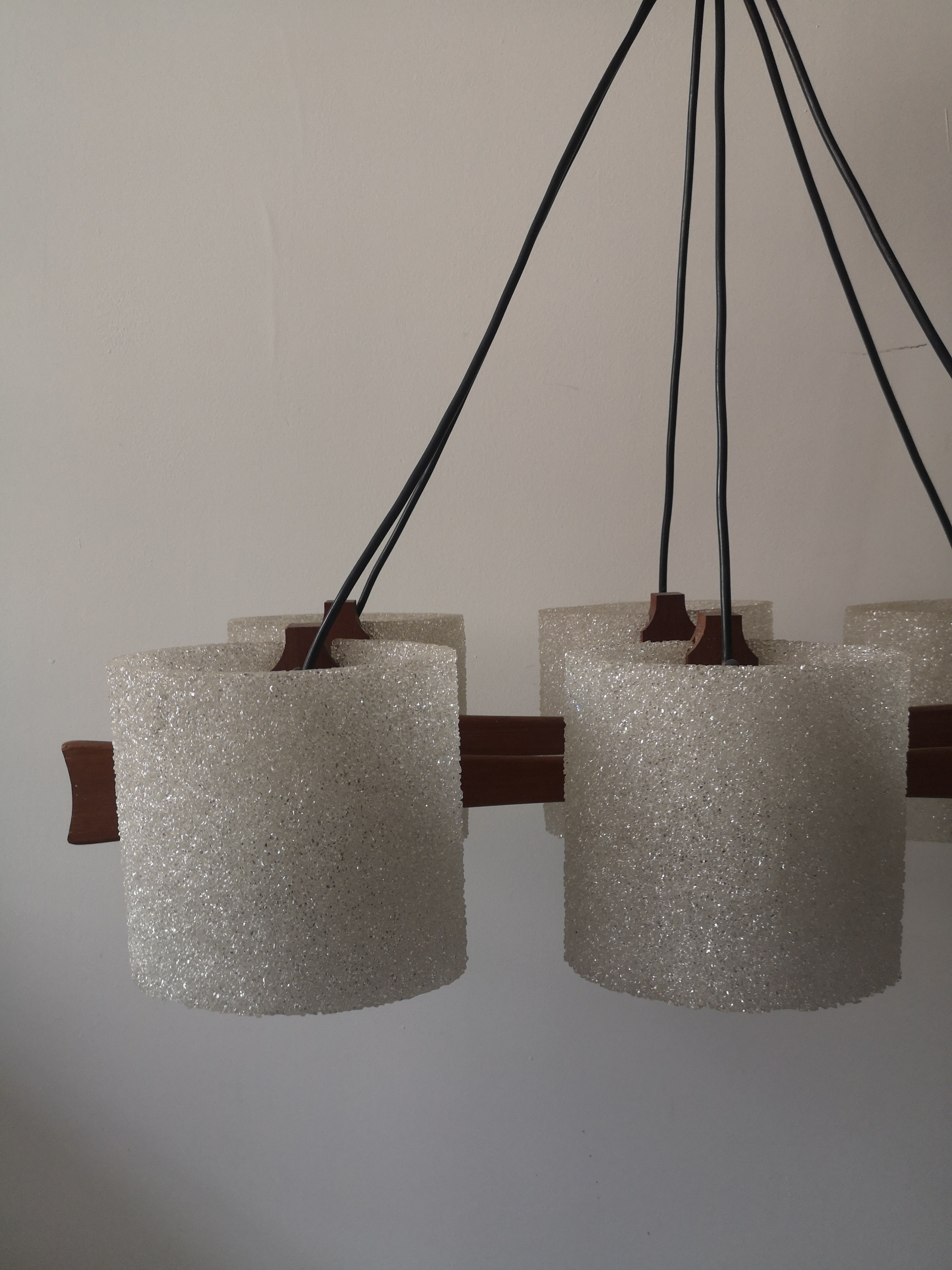 Scandinavian design chandelier from the 60s