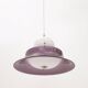 White and purple KD14 suspension by Sergio Asti for Kartell, 1970s.