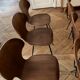 Lot de 6 chaises Lulli bois et métal par Carlo Ratti Italie années 50