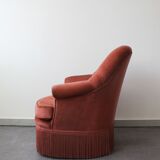 Upholstered toad armchair, 1970