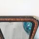Antique Louis-Philippe mirror in blackened wood with a burl effect – 67x52 cm