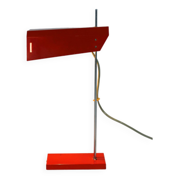 Red Table Lamp by Josef Hurka for Lidokov, 1970s