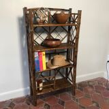 Vintage 1970 bamboo shelf