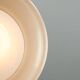 Mid-Century Italian White Glass and Brass Pendant Lamp