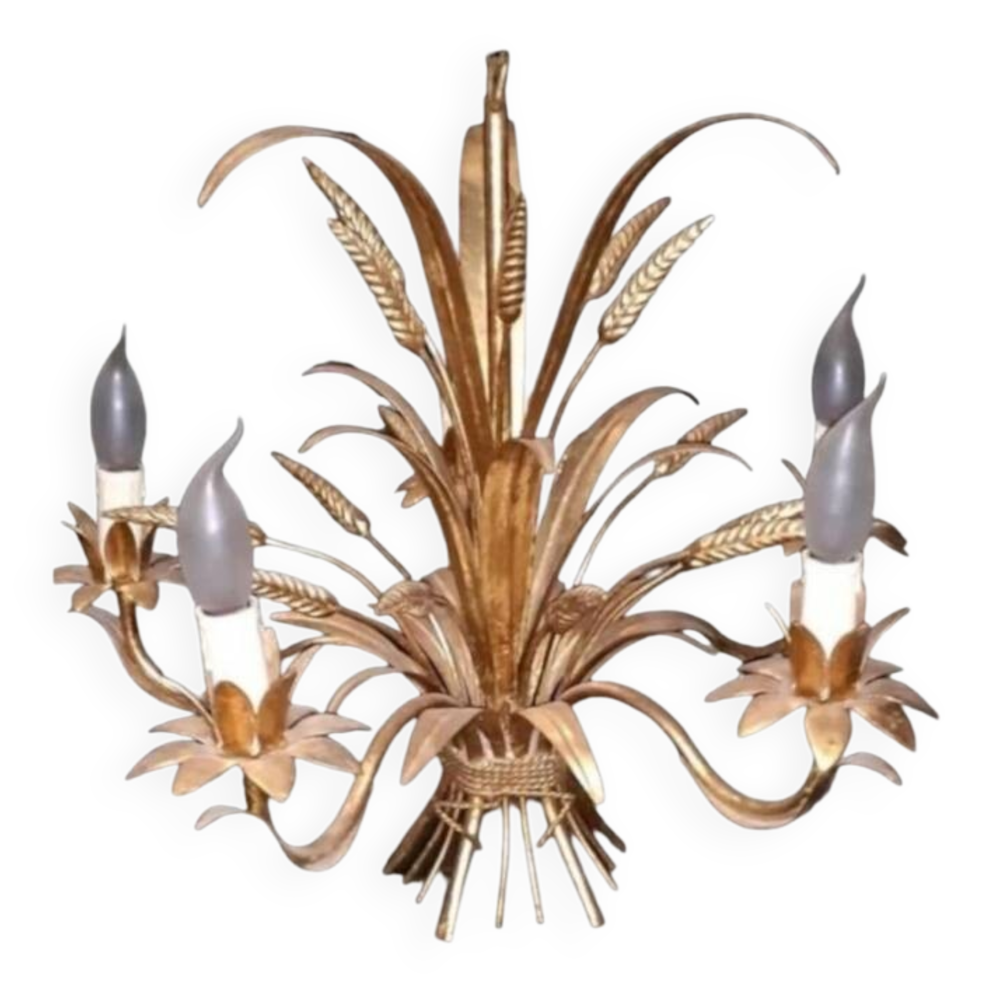 Golden Wheat Ear Chandelier