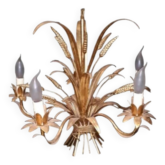 Golden Wheat Ear Chandelier
