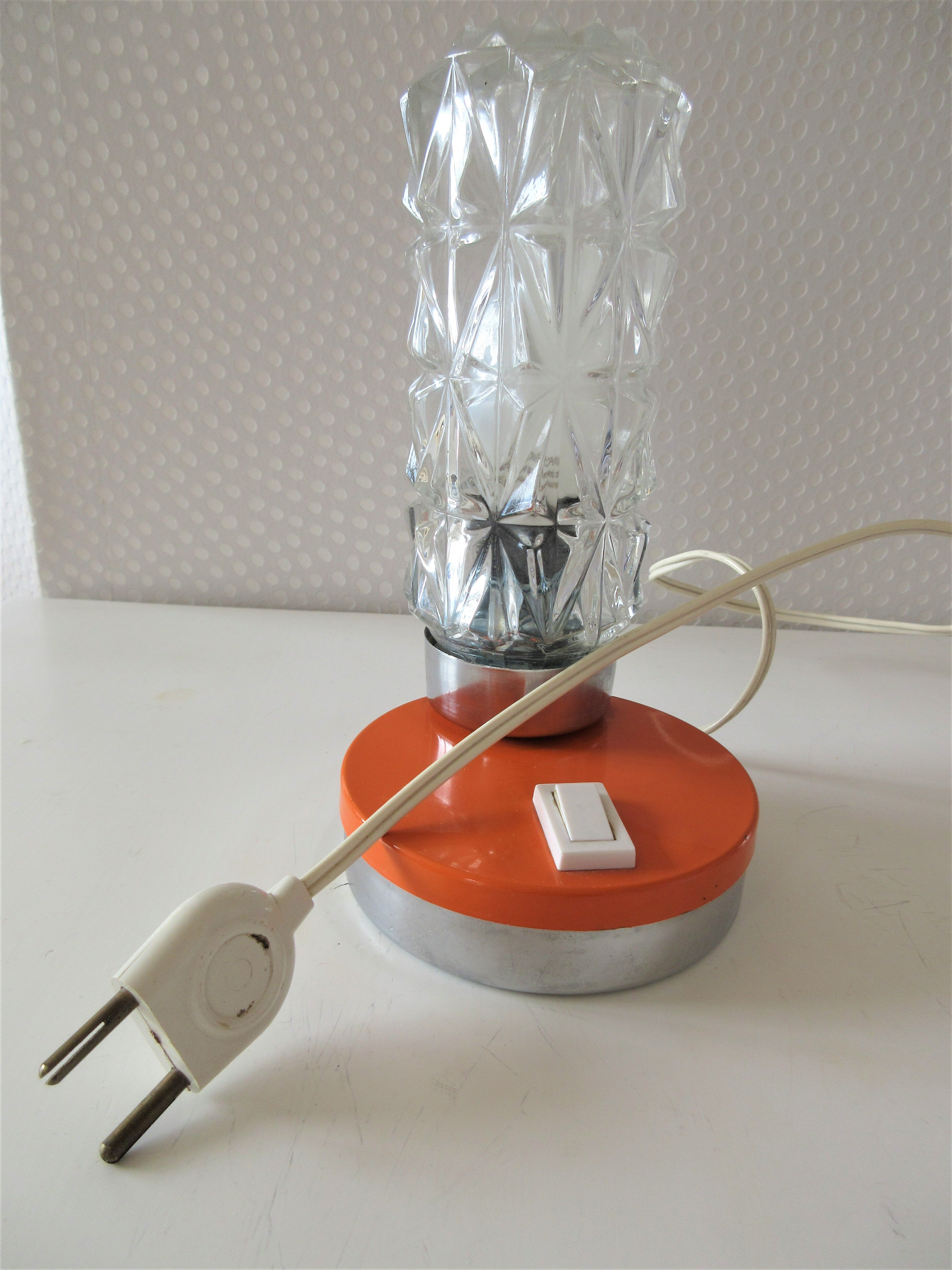 Vintage orange lamp