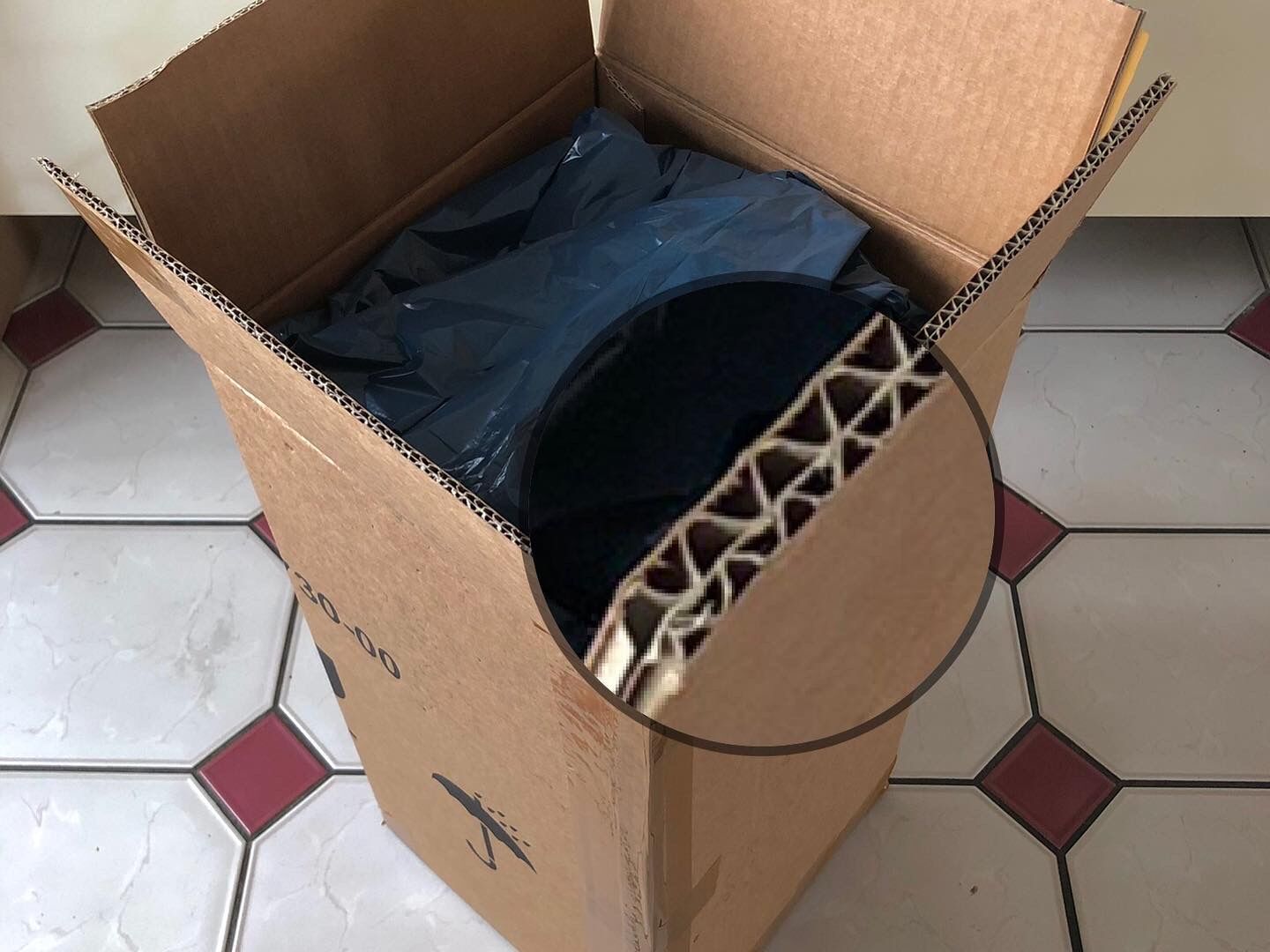 Lampshade Neptune H45 D35 - vintage fabric