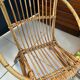 Fauteuil coquille rotin enfant
