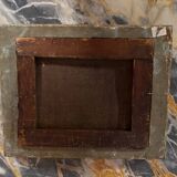 Pair of paintings, animated family scenes, oils on canvas, early 19th century