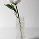Vintage Pressed Glass Vase: CandleWax Design by František Pečený / 1972