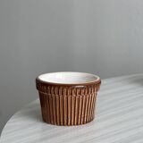 8 ramekins in old Belgian ceramic