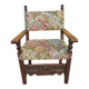 Antique poltrona trono in solid walnut with carving 19th century
