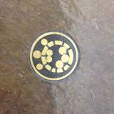 70s Brutalist Coffee Table in Brass, Bronze and Stone