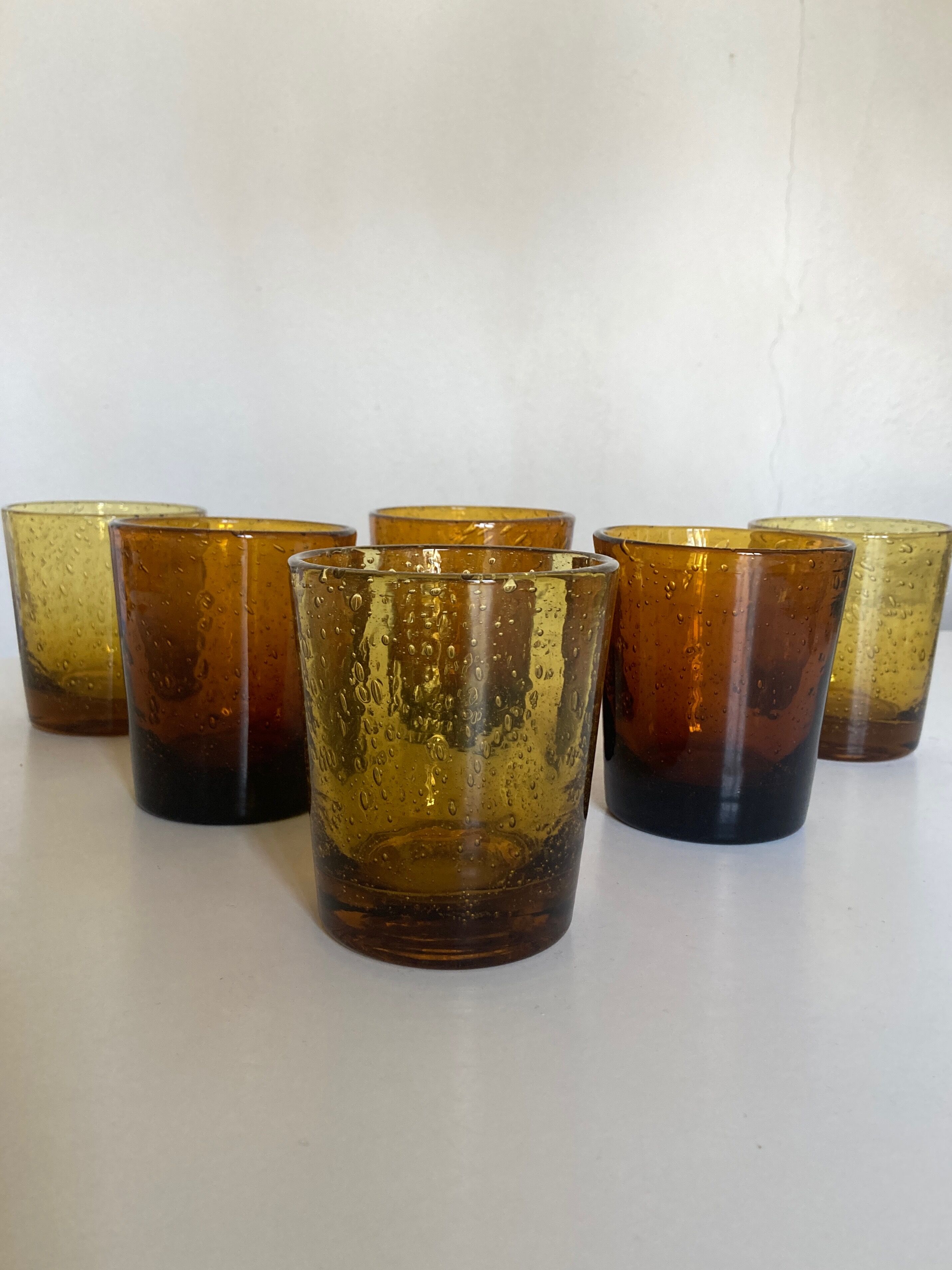 Set de 6 verres de Biot 1960