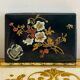 19th-century Chinese lacquer box, handmade motifs, coat of arms of PARIS