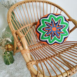 Adult chair shaped rattan basket