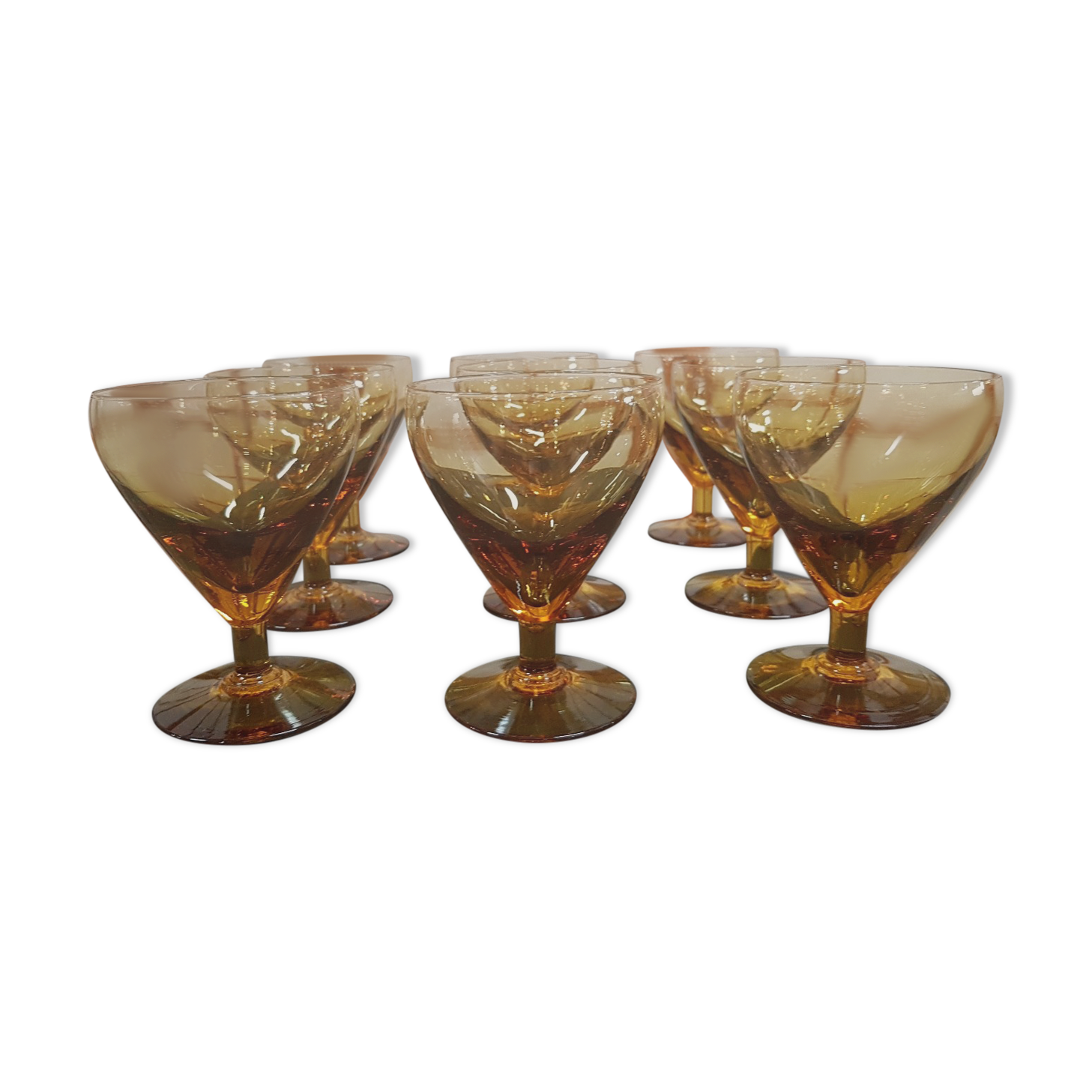Set of art deco glasses