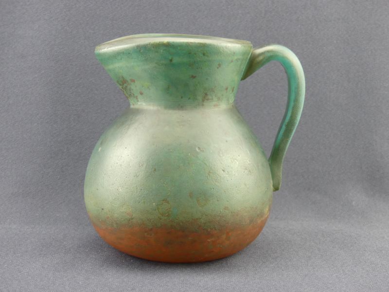 Glass paste pitcher signed De Feure for Daum