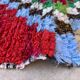Tapis Berbère Boucherouite coloré - 156 x 200 cm