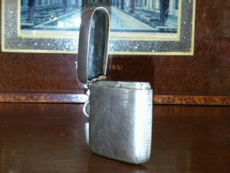 Ancient pyrogen, fire box, solid silver match holder