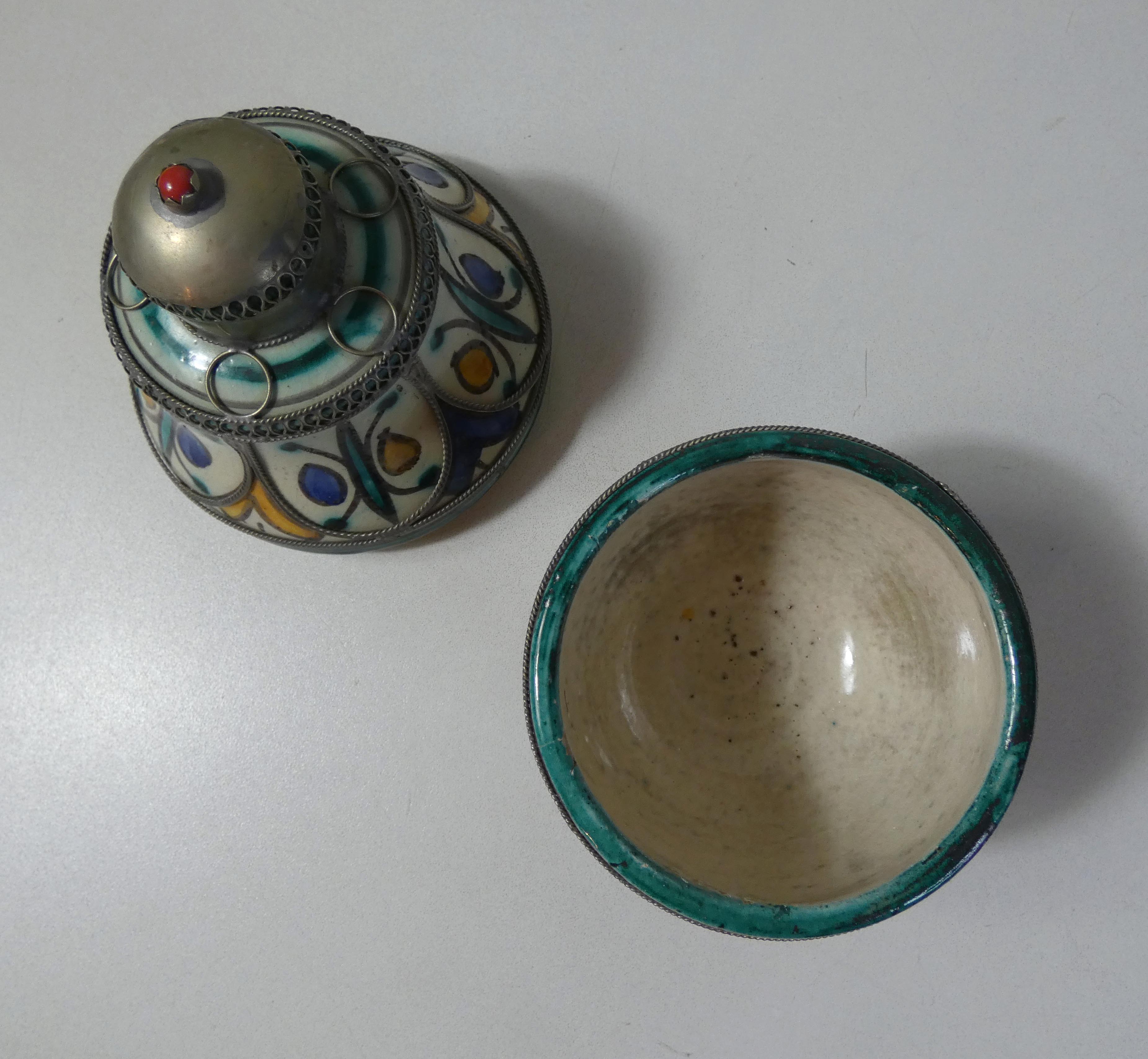 Ancient ethnic berber ceramics morocco filigree