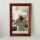 Vintage rectangular mirror from the 70s/80s.