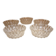 Mont blanc cups in pressed molded glass