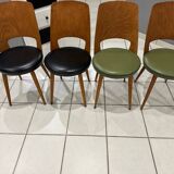 Set of 4 Baumann Mondor Bistro Chairs 1960