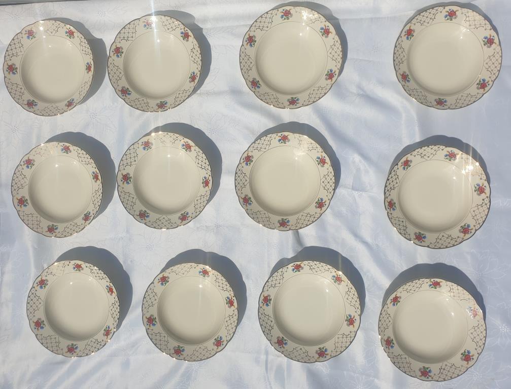 Set 12 hollow plates Villeroy & Boch 1950