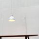 Vintage Danish enamelled pendant lamp model ES by Edgar Schlaefle for Louis Poulsen, 1980s.