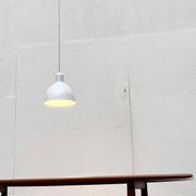 Vintage Danish enamelled pendant lamp model ES by Edgar Schlaefle for Louis Poulsen, 1980s.