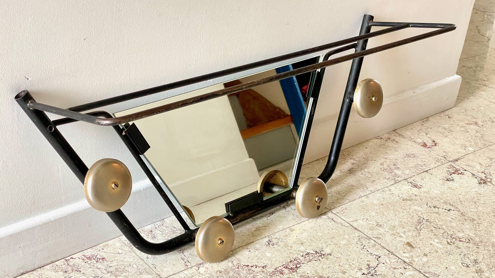 Vintage Steel Coat Rack from the 60s