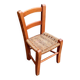 Small chair for children, folk art, wood and straw.
