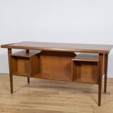Mid-Century Freestanding Teak Desk by Peter Løvig Nielsen, 1960s