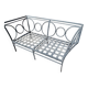 Banc d'extérieur en fer, XXème