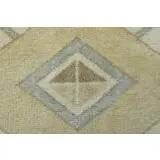 1970s Vintage Turkish Oushak Handmade Wool Cotton Yellow Area Rug 195x306