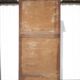 Vintage wardrobe, 1-door wooden wardrobe with beveled mirror, hanging wardrobe