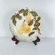Set of 4 plates KG St Clément barbotine fruit (cherry, mirabelle, grape, pear), late 19th-early 20th century.