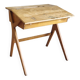 Bureau écolier pieds compas - années 50/60