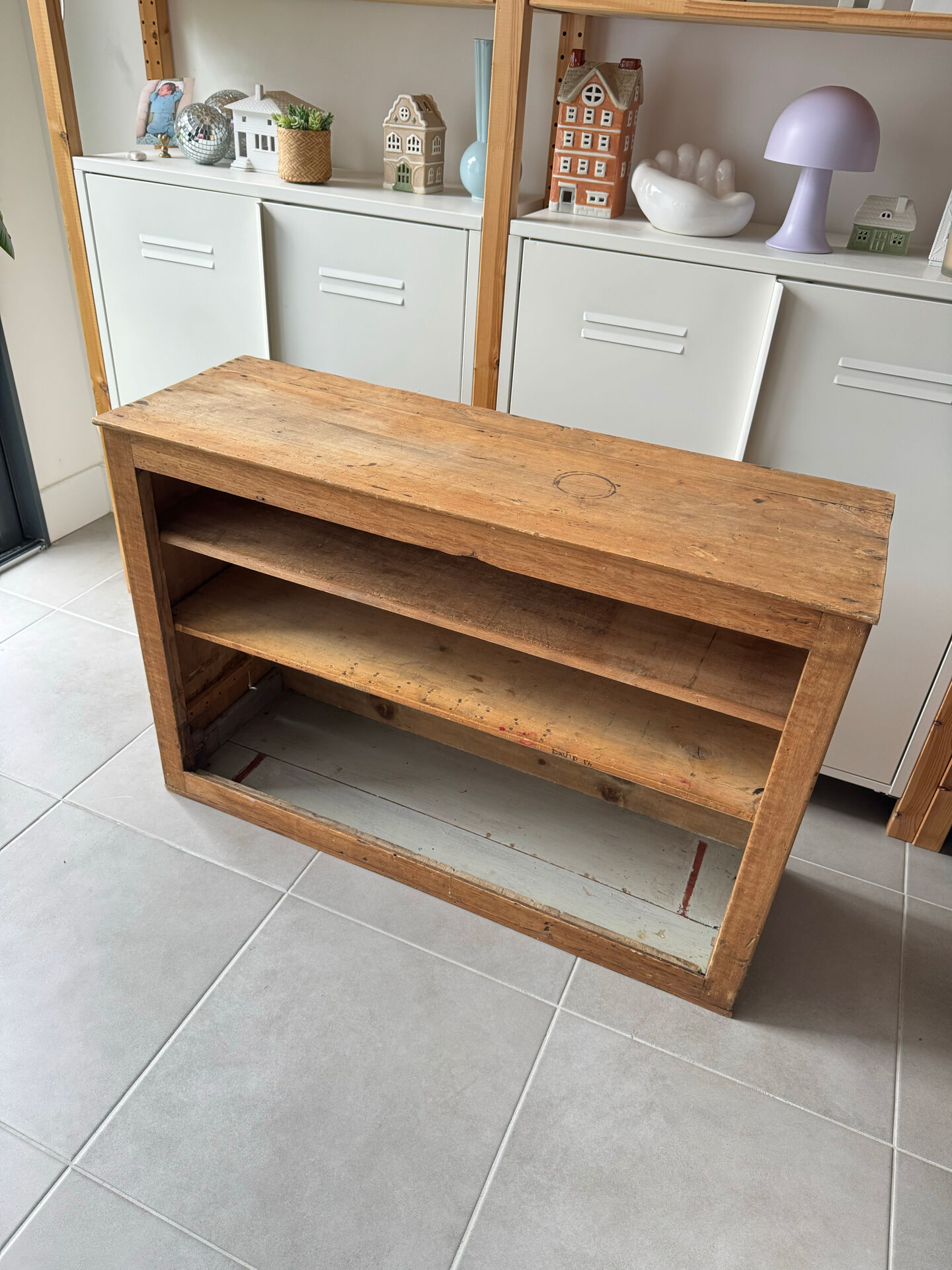 Workshop furniture, low workshop sideboard, charming furniture