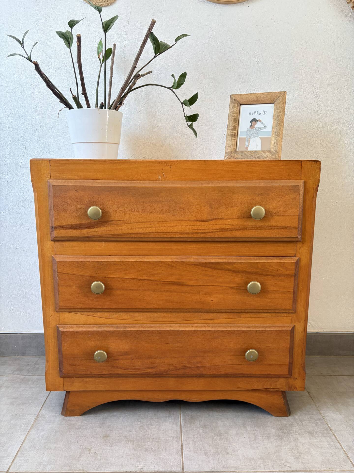 Vintage oak chest of drawers