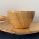 4 coffee cups and 4 sub cups zoomorphic ceramic animals Grandjean Jourdan Vallauris 1950