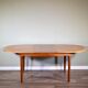 Midcentury nathan oblong teak extending table