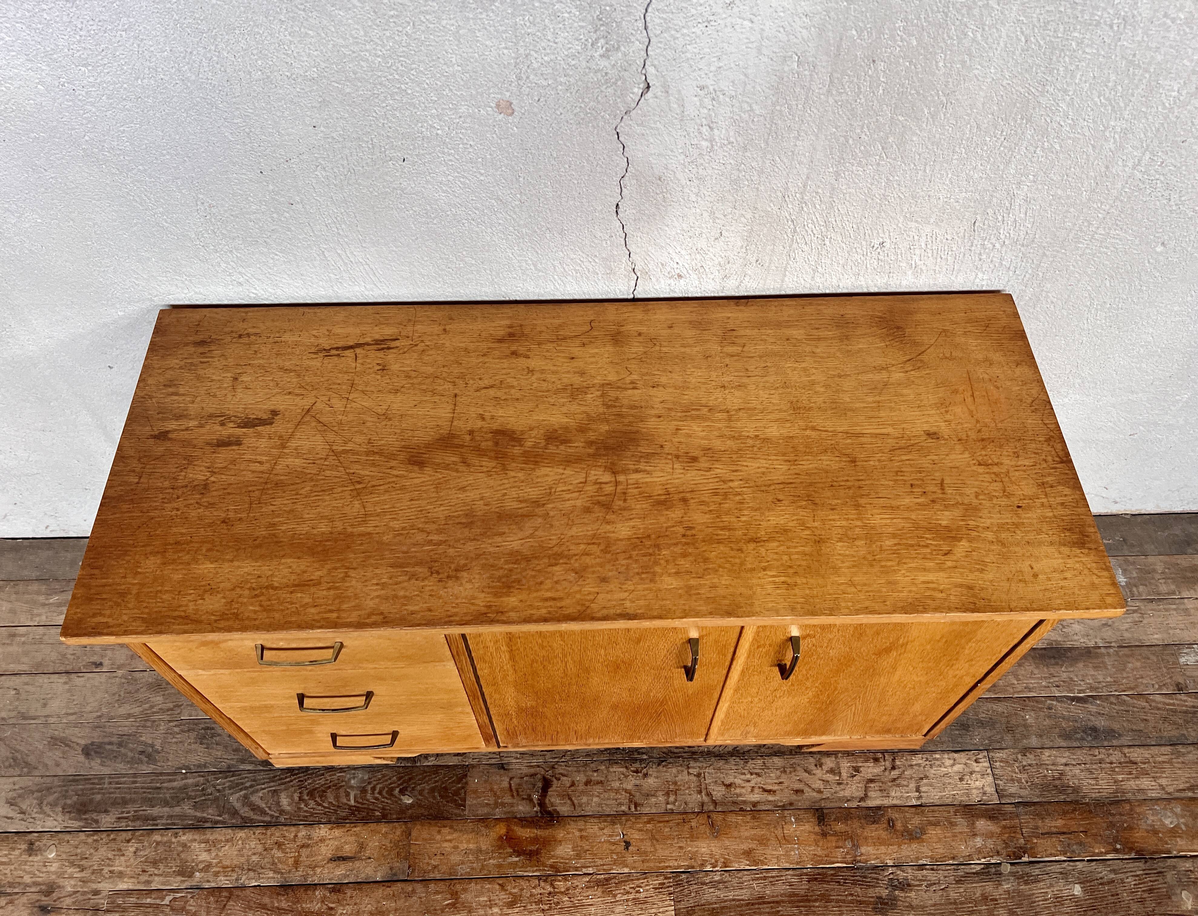 Vintage french modernist tv/hifi cabinet 1960