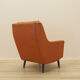 Orange armchair, Danish design, 1970s, made in Denmark