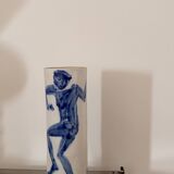 Ceramic vase signed Silvia Radu – dancer decoration, 1985